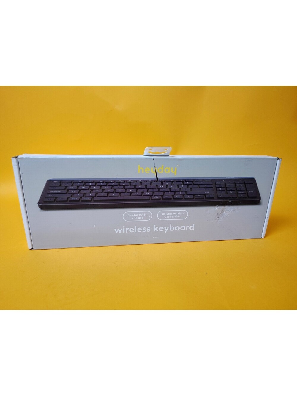 Heyday Wireless Keyboard Bluetooth 5.1 & USB Receiver Dusk Blue Quiet Touch